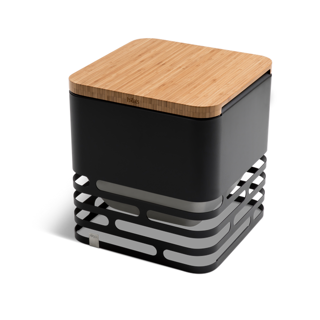 Höfats CUBE Vuurkorf Flip Set Zwart