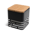 Höfats CUBE Vuurkorf Flip Set Zwart