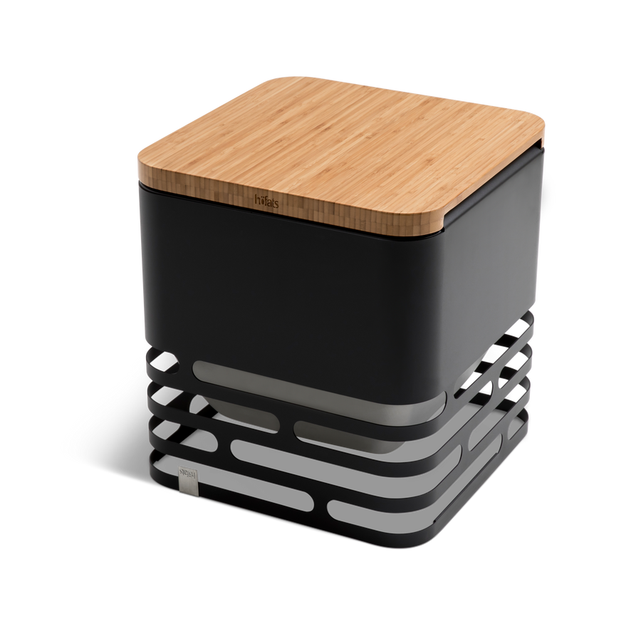 Höfats CUBE Vuurkorf Flip Set Zwart - Firesite