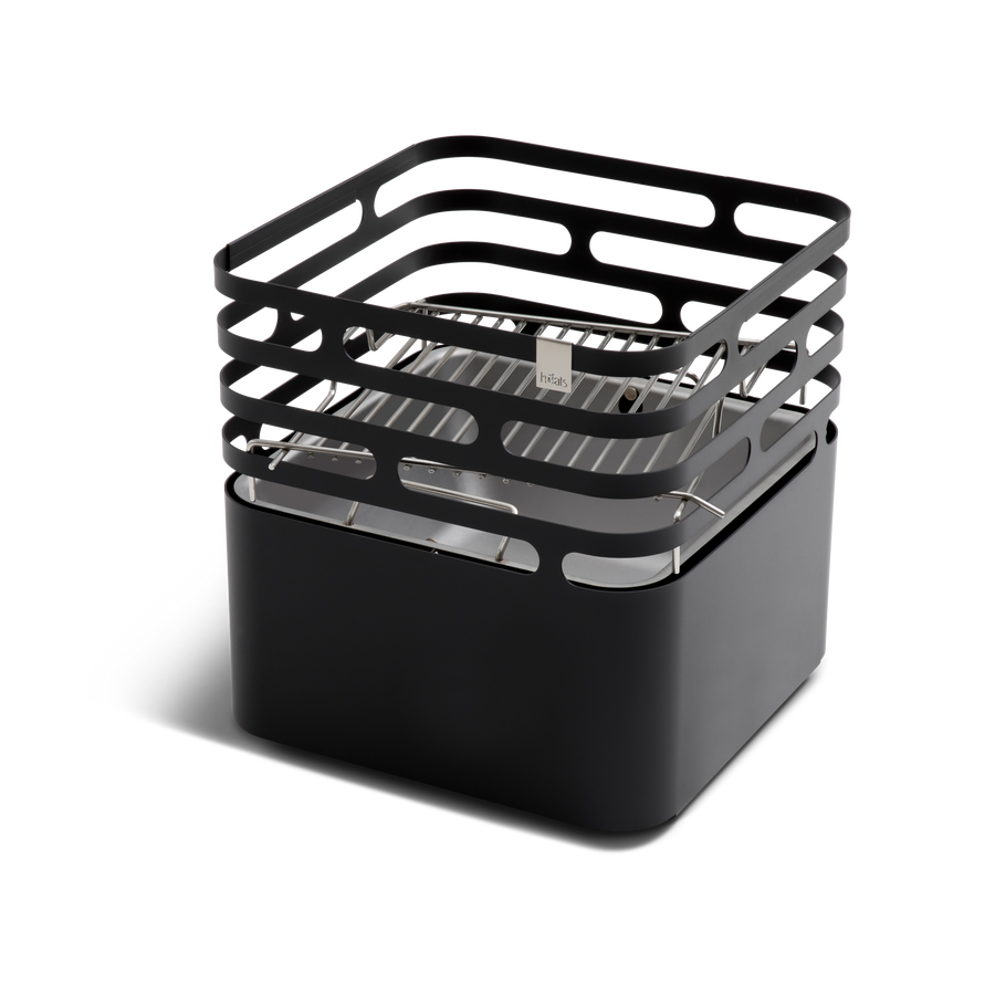 Höfats CUBE Vuurkorf BBQ Set Zwart - Firesite