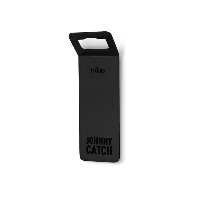 Höfats Johnny Catch Flesopener met magneet Zwart