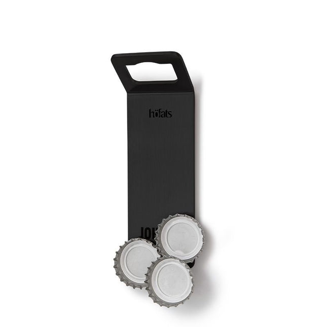 Höfats Johnny Catch Flesopener met magneet Zwart