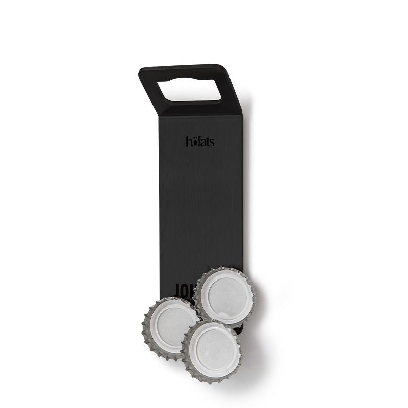 Höfats Johnny Catch Flesopener met magneet Zwart - Firesite