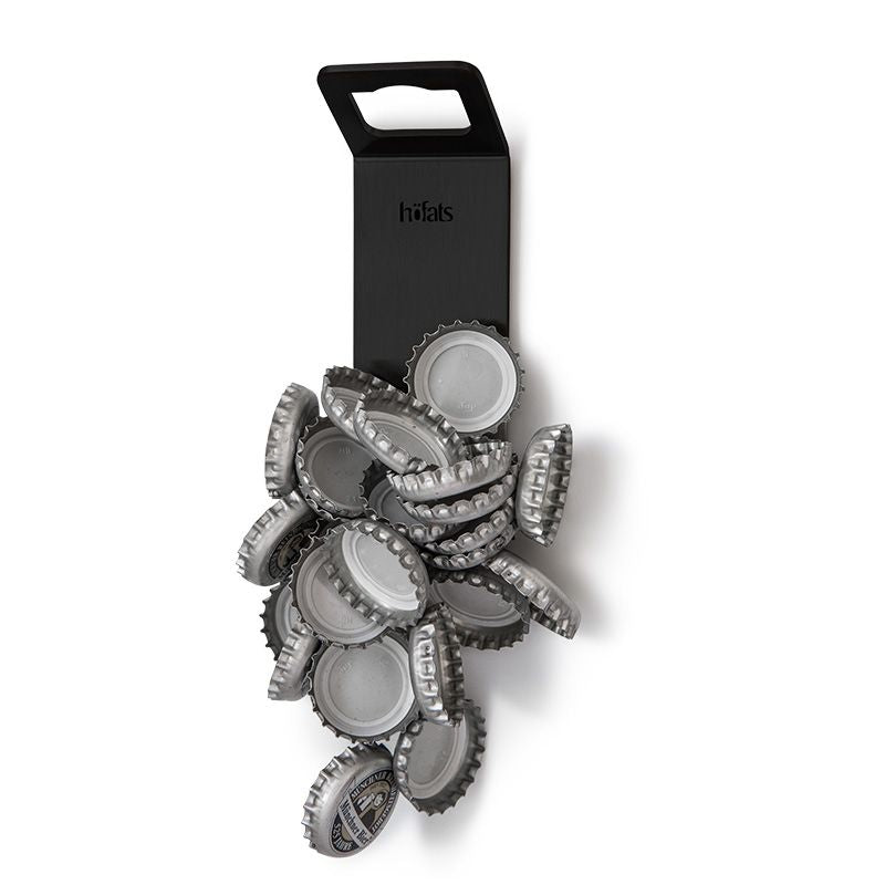 Höfats Johnny Catch Flesopener met magneet Zwart - Firesite
