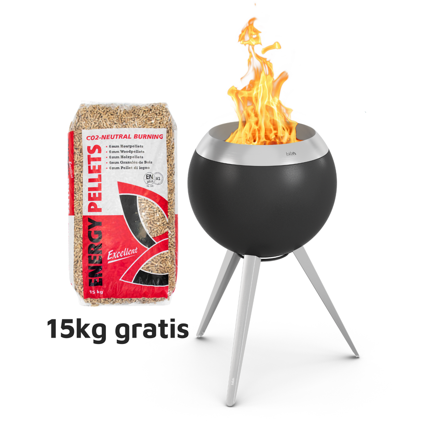 Höfats MOON 45 Vuurkorf met standaard hoog 45 cm