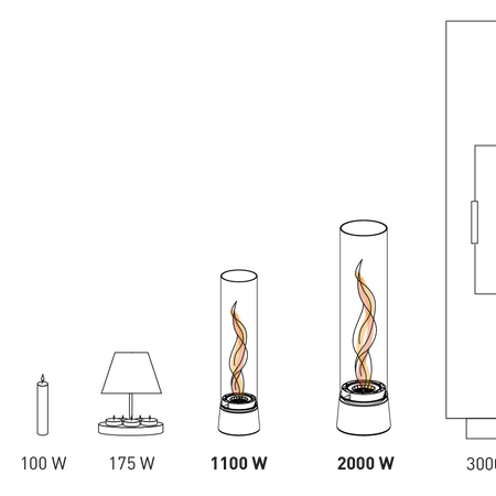 Höfats SPIN Air 900 Tafelvuur Eiken - Firesite