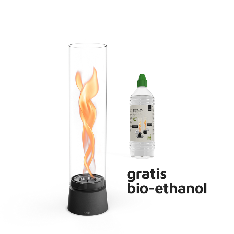 Höfats SPIN Air 1200 Tafelvuur Mat Zwart - Firesite