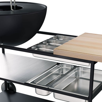 Höfats Buitenkeuken Roestvrijstalen Bakken set van 5