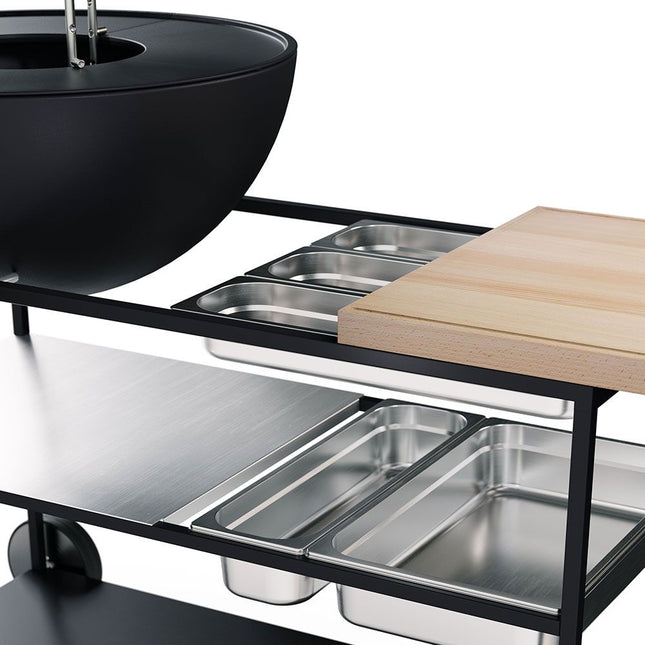 Höfats Buitenkeuken Roestvrijstalen Bakken set van 5