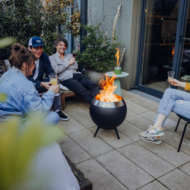 Höfats MOON 45 Vuurschaal met standaard laag