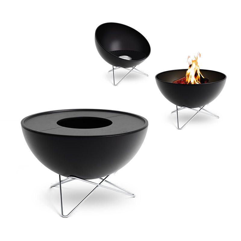 Höfats Bowl 57 Vuurschaal Plancha BBQ Set Laag - Firesite
