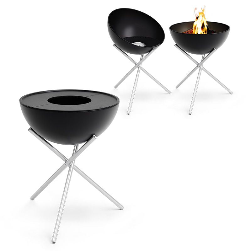 Höfats Bowl 70 Vuurschaal Plancha BBQ Set Hoog - Firesite