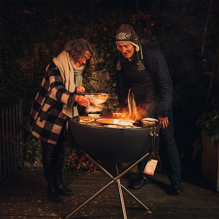 Höfats Bowl 70 Vuurschaal Plancha BBQ Set Hoog - Firesite