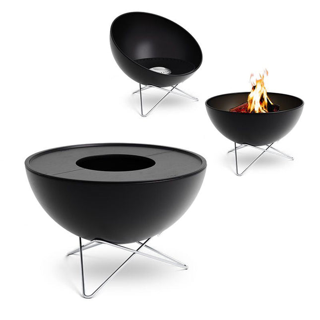 Höfats Bowl 70 Vuurschaal Plancha BBQ Set Laag