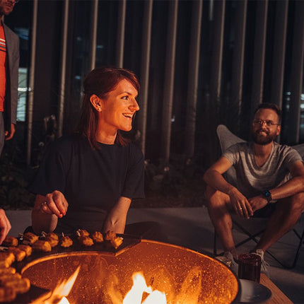 Höfats Bowl 70 Vuurschaal Plancha BBQ Set Laag