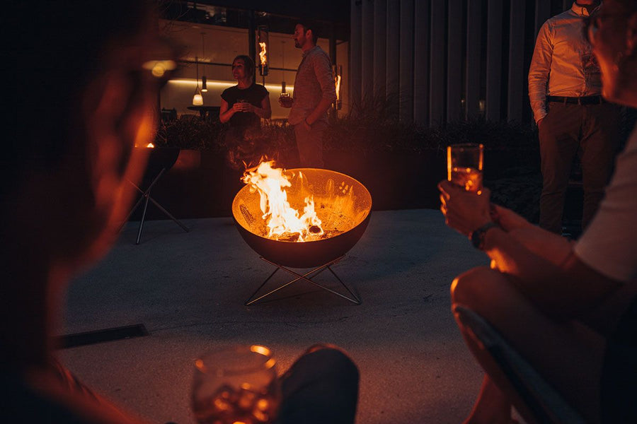 Höfats Bowl 70 Vuurschaal met Standaard Laag - Firesite