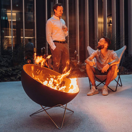 Höfats Bowl 70 Vuurschaal met Standaard Laag - Firesite