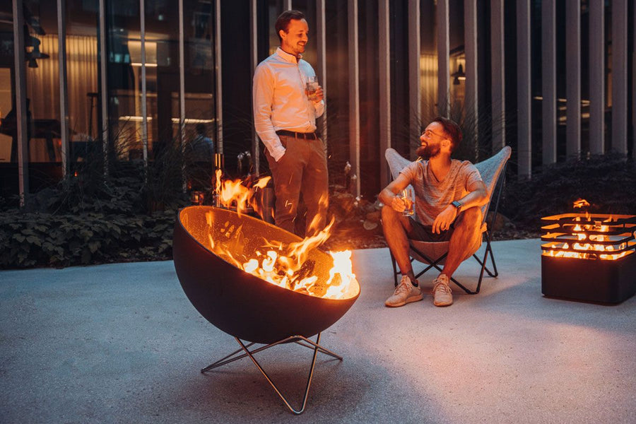Höfats Bowl 70 Vuurschaal met Standaard Laag - Firesite