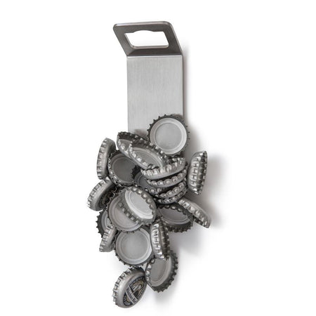 Höfats Johnny Catch Flesopener met magneet Zilver - Firesite