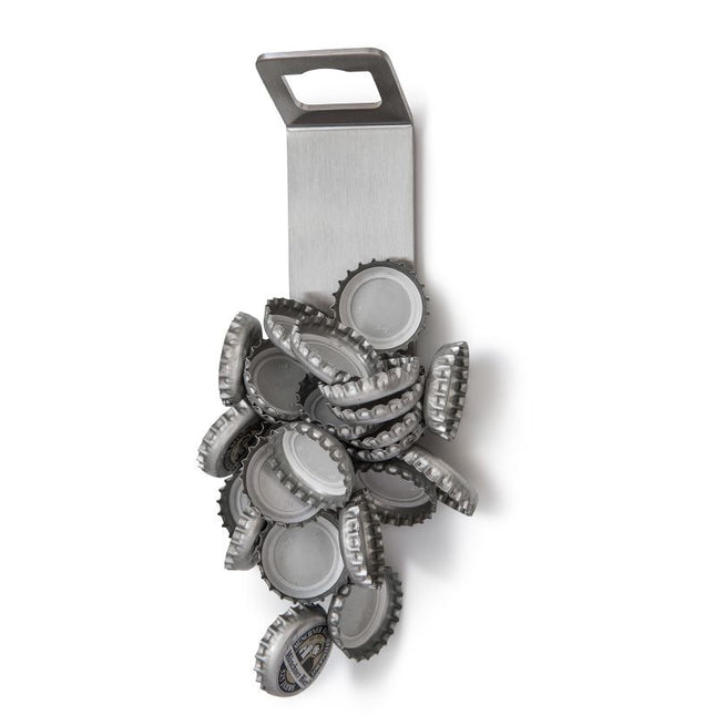 Höfats Johnny Catch Flesopener met magneet Zilver
