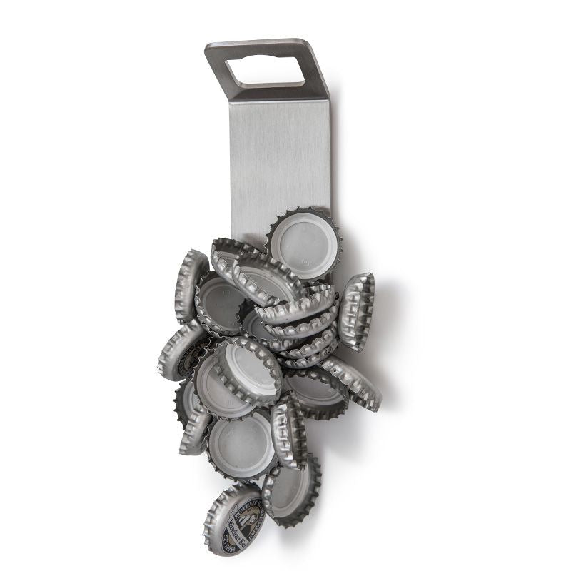 Höfats Johnny Catch Flesopener met magneet Zilver - Firesite