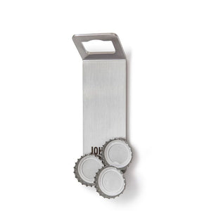 Höfats Johnny Catch Flesopener met magneet Zilver