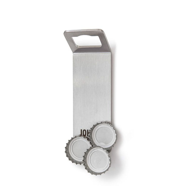 Höfats Johnny Catch Flesopener met magneet Zilver