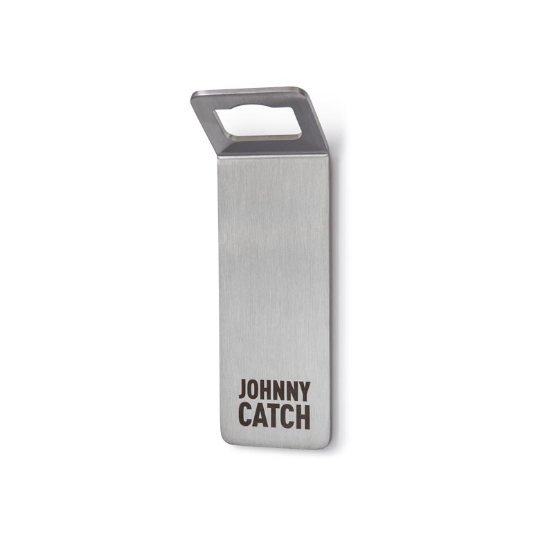 Höfats Johnny Catch Flesopener met magneet Zilver - Firesite