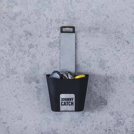 Höfats Johnny Catch Flesopener met opvangbak Zilver - Firesite