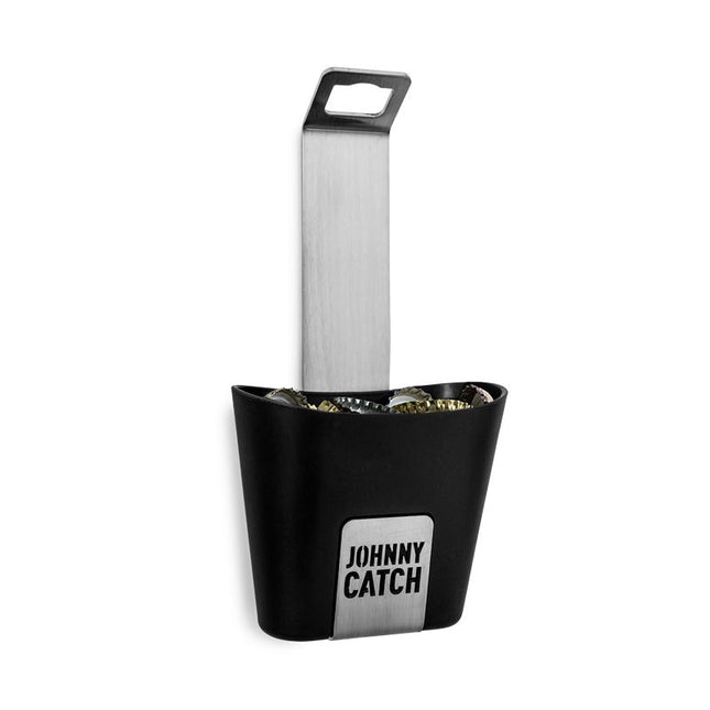 Höfats Johnny Catch Flesopener met opvangbak Zilver
