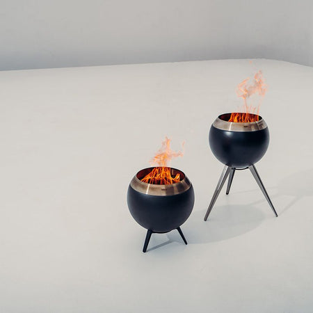 Höfats MOON 45 Vuurschaal met standaard hoog 45 cm - Firesite