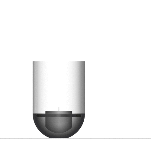 Höfats Gravity Candle Lantaarn Zwart