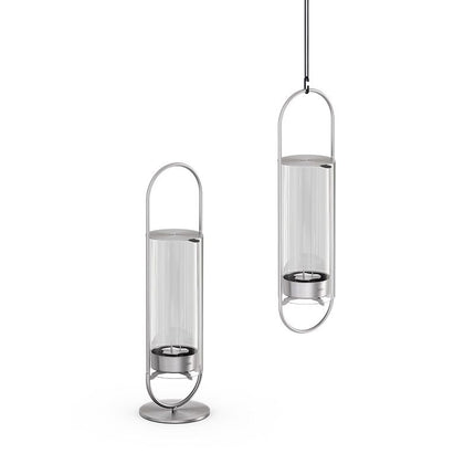 Höfats Oval Candle 35 Kandelaar Zilver