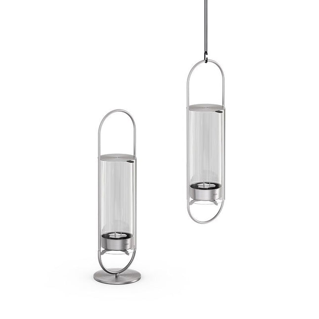 Höfats Oval Candle 35 Kandelaar Zilver