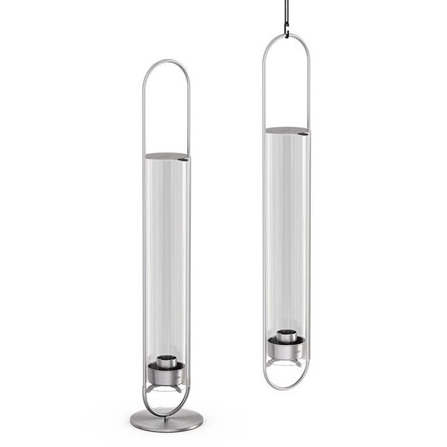 Höfats Oval Candle 55 Kandelaar Zilver