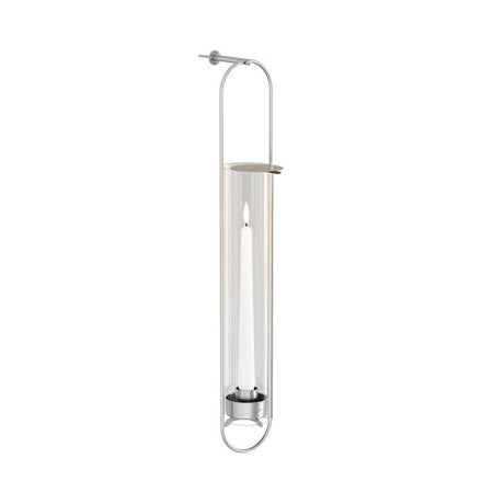 Höfats Oval Candle muursteun Zilver - Firesite