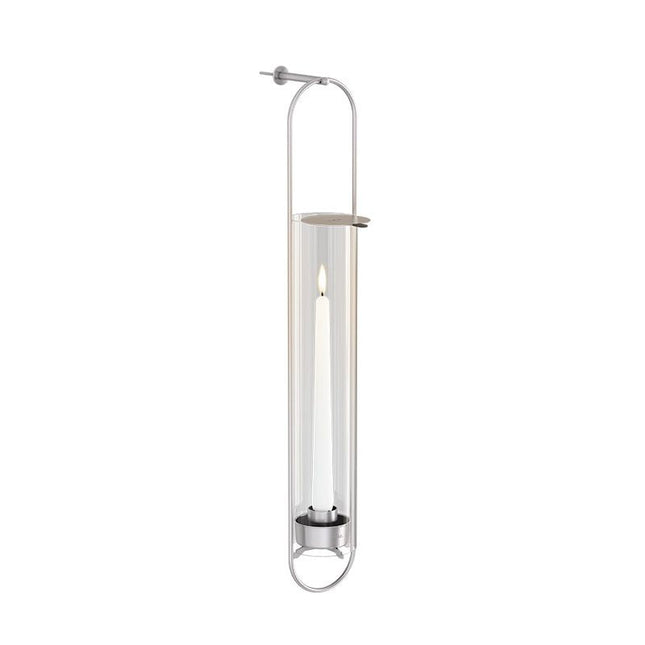 Höfats Oval Candle muursteun Zilver - Firesite