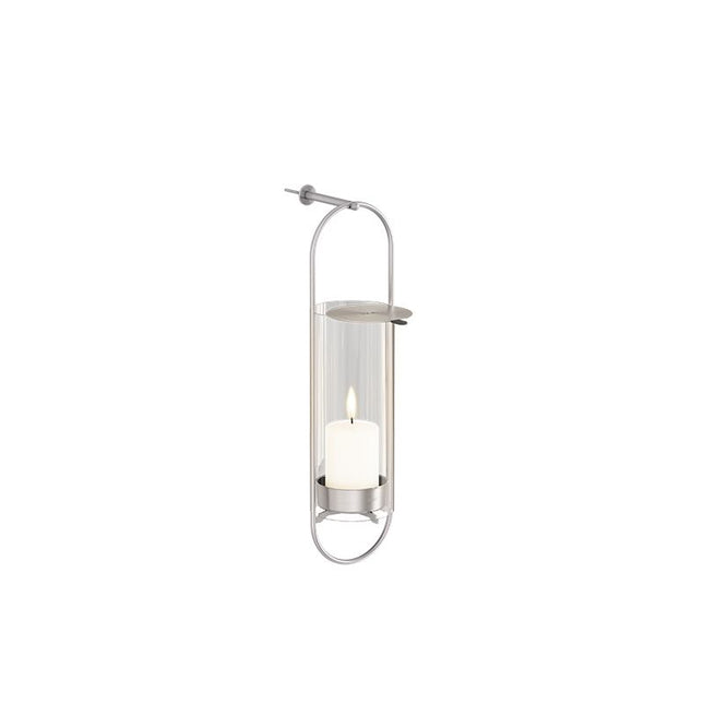Höfats Oval Candle muursteun Zilver