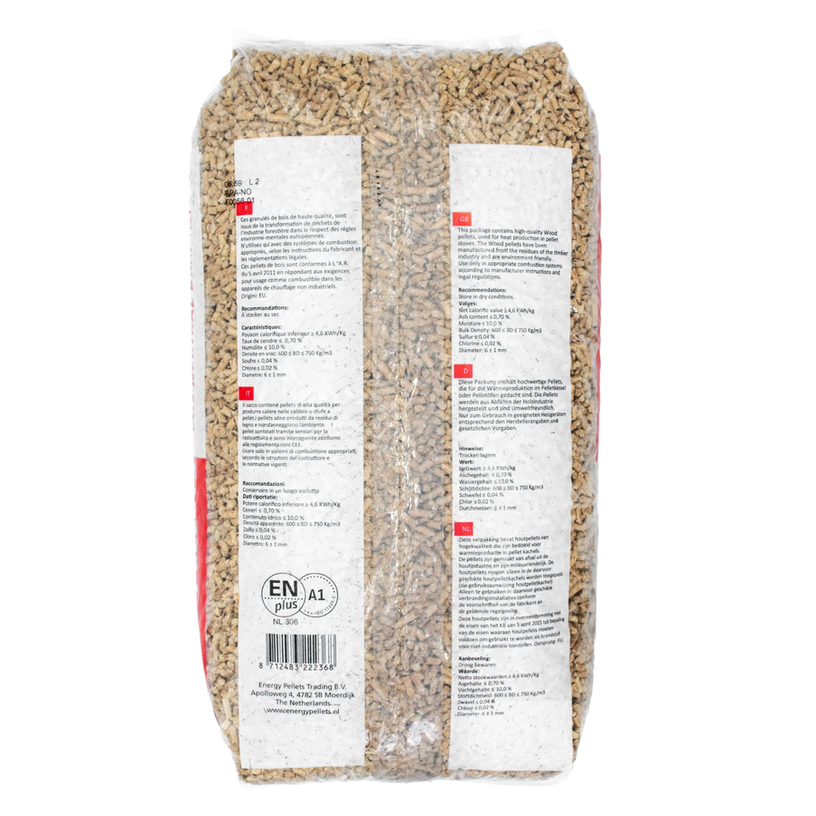 Energy Excellent Houtpellets zak 15 kg 2