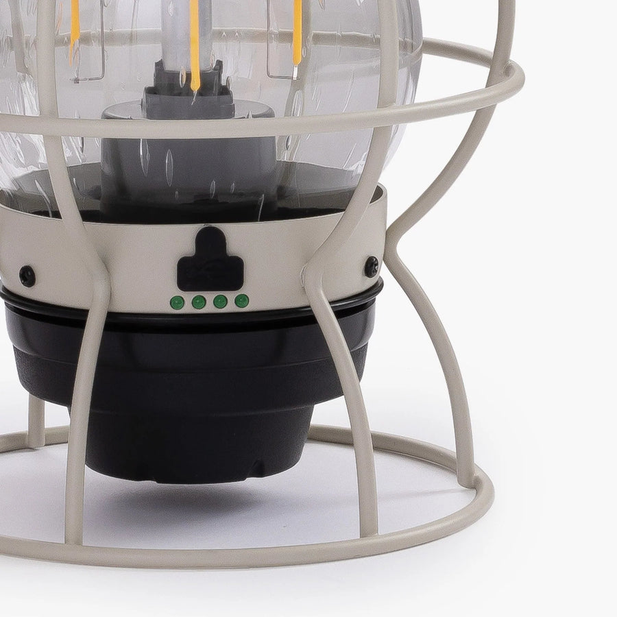 Barebones Railroad Lantern Vintage White LIV-180 LED-lantaarn - Firesite