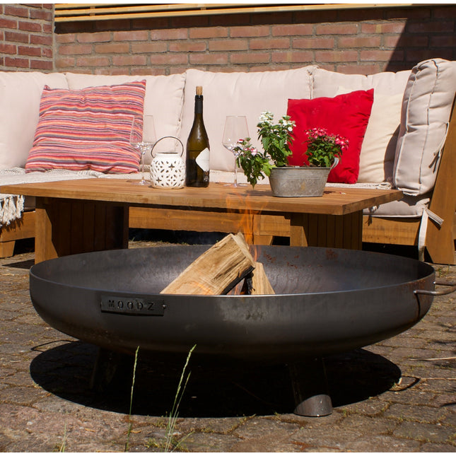 MOODZ Vuurschaal Feet & Handle cortenstaal 100 cm