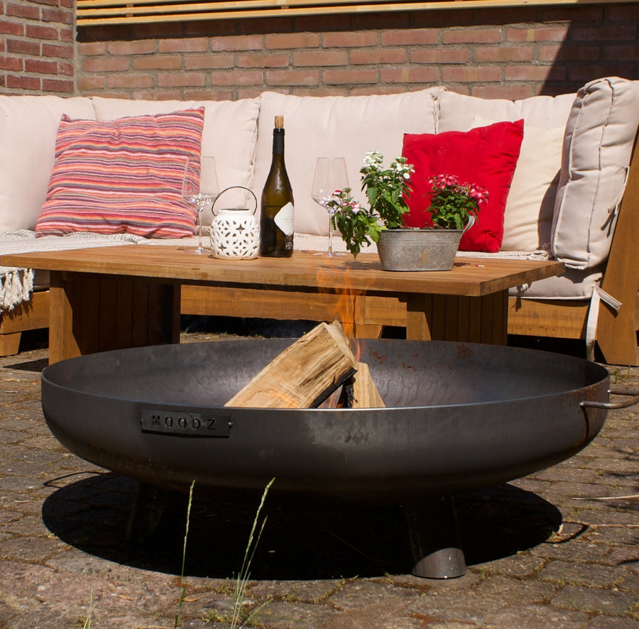 MOODZ Vuurschaal Feet & Handle cortenstaal 100 cm - Firesite