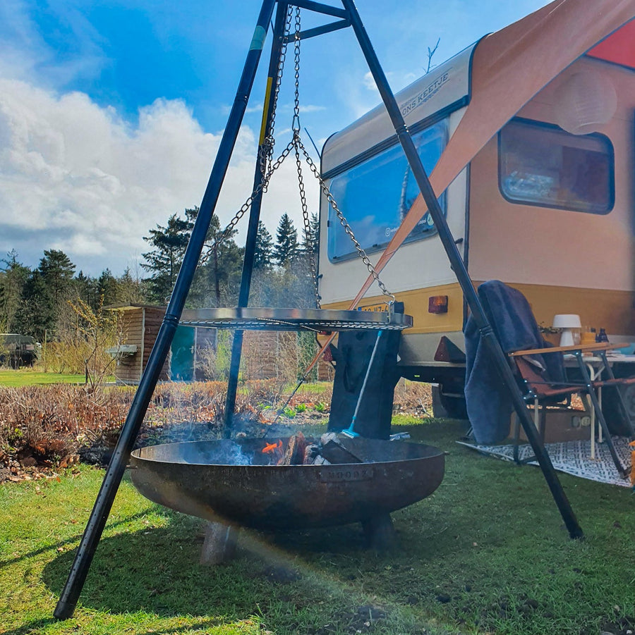 MOODZ Vuurschaal Feet & Handle cortenstaal 100 cm - Firesite