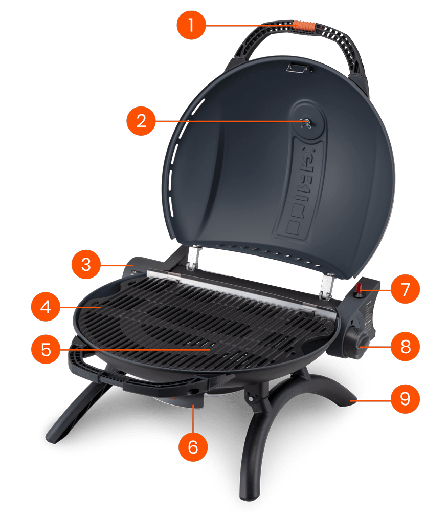 O-Grill 600 camping gasbarbecue oranje