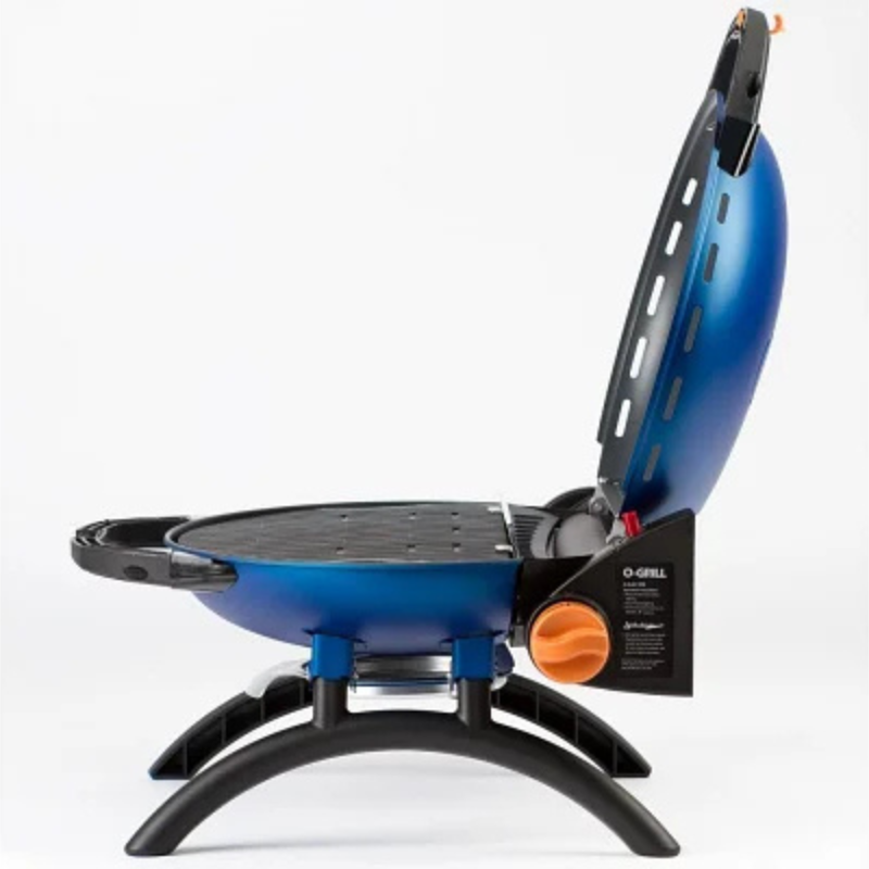 O-Grill 500 gasbarbecue blauw, geopend