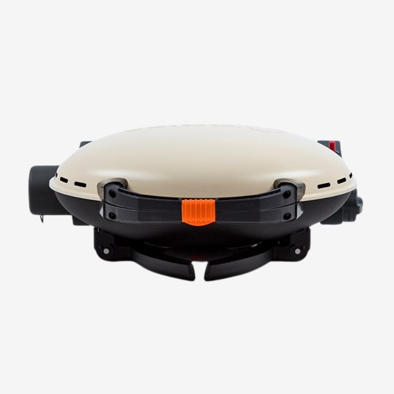 O-Grill 500 gasbarbecue crème, zijaanzicht
