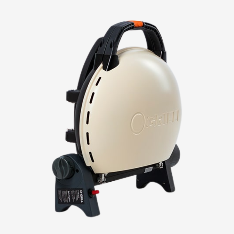 O-Grill 500 gasbarbecue crème, schuin aanzicht