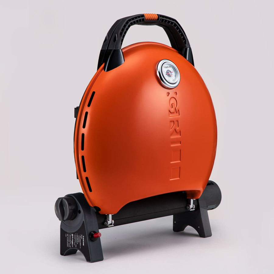 O-Grill 600 opengeklapt met gietijzeren grillplaat