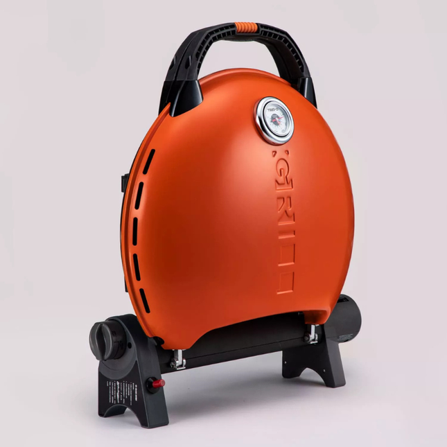 O-Grill 600 gasbarbecue oranje, ander aanzicht