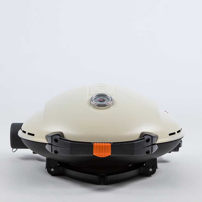 O-Grill 900 gasbarbecue crème, zijaanzicht